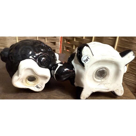 Vintage Sheep Ceramic Salt & Pepper Shaker Set By Pier 1 Imports - Picture 3 of 3